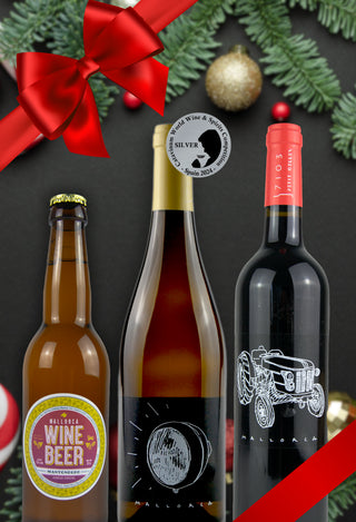 Weihnachtsbundle Weinbier, Blanc de Mantonegro, Negre Bota